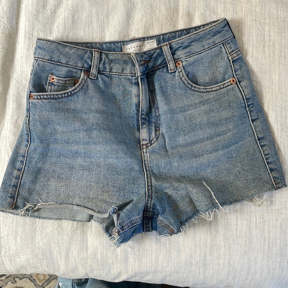 Top shop light wash Mom Jeans